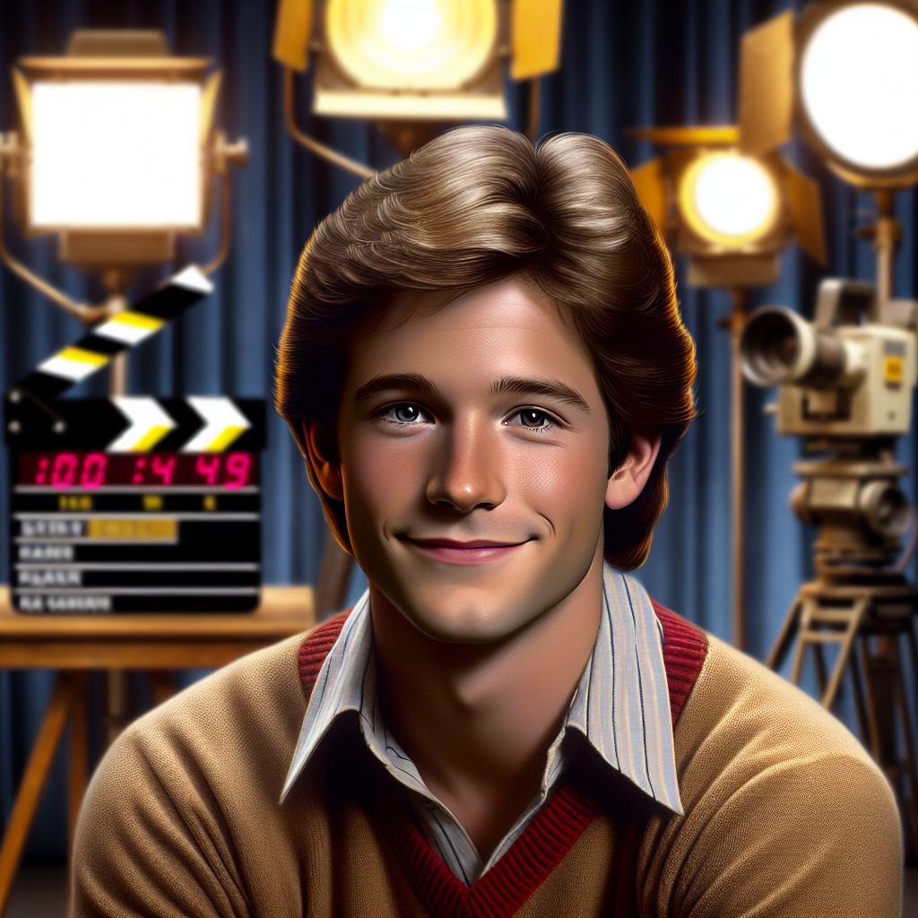 Jason Bateman as a young actor on 1980s television set, beginning his Hollywood journey.