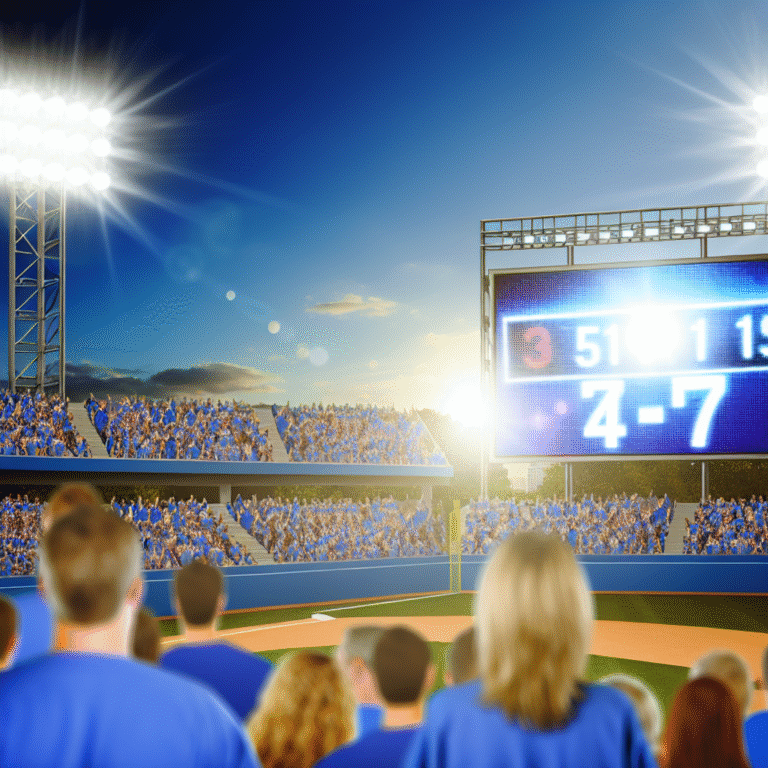 Dodger Stadium at sunset: scoreboard showing magic number, fans celebrating playoff anticipation.