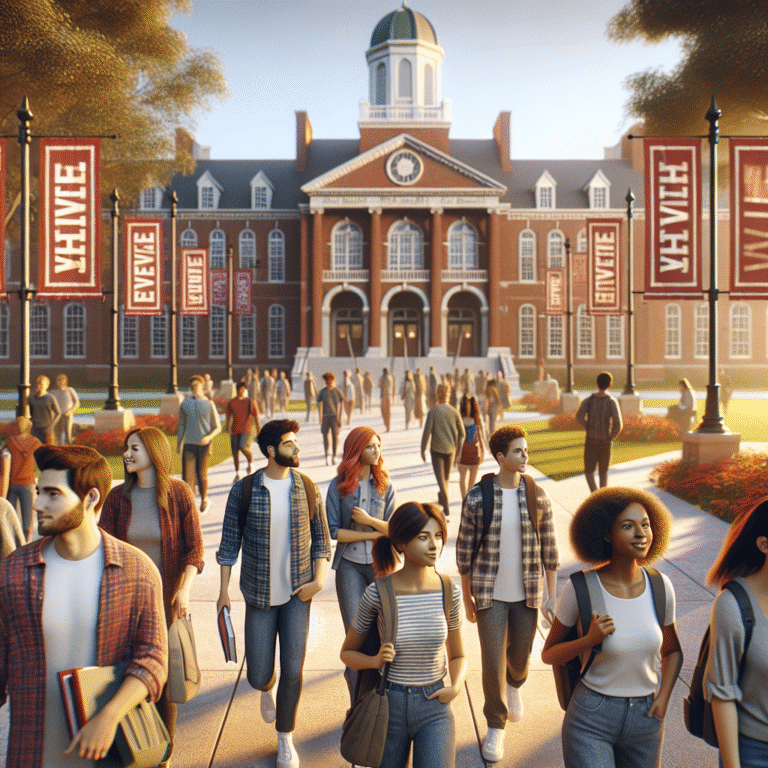 Temple University students returning for fall semester, sunrise over campus with busy student life.